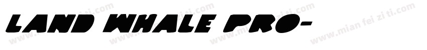 Land Whale Pro字体转换